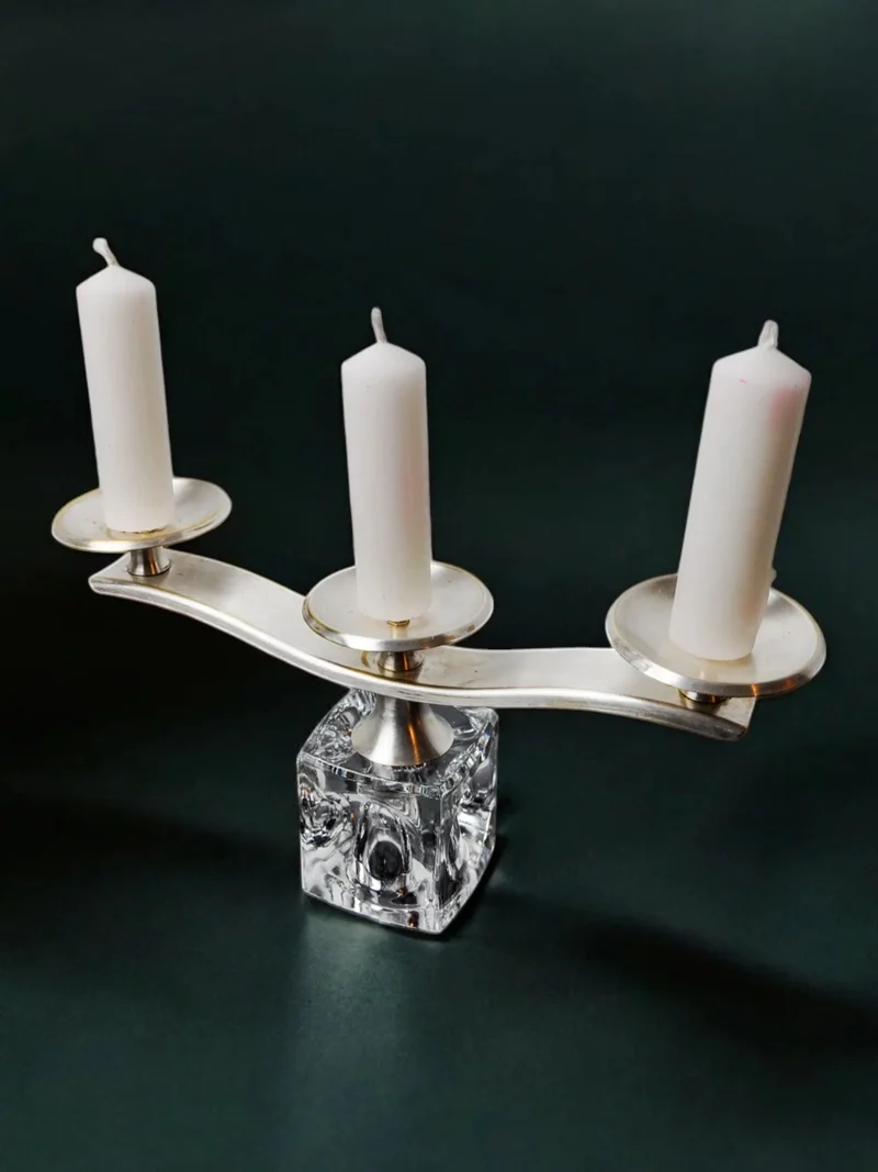 Ice Cube Candleholder by Peill & Putzler 70s