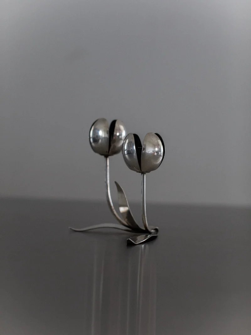 Steel Tulip Candleholder