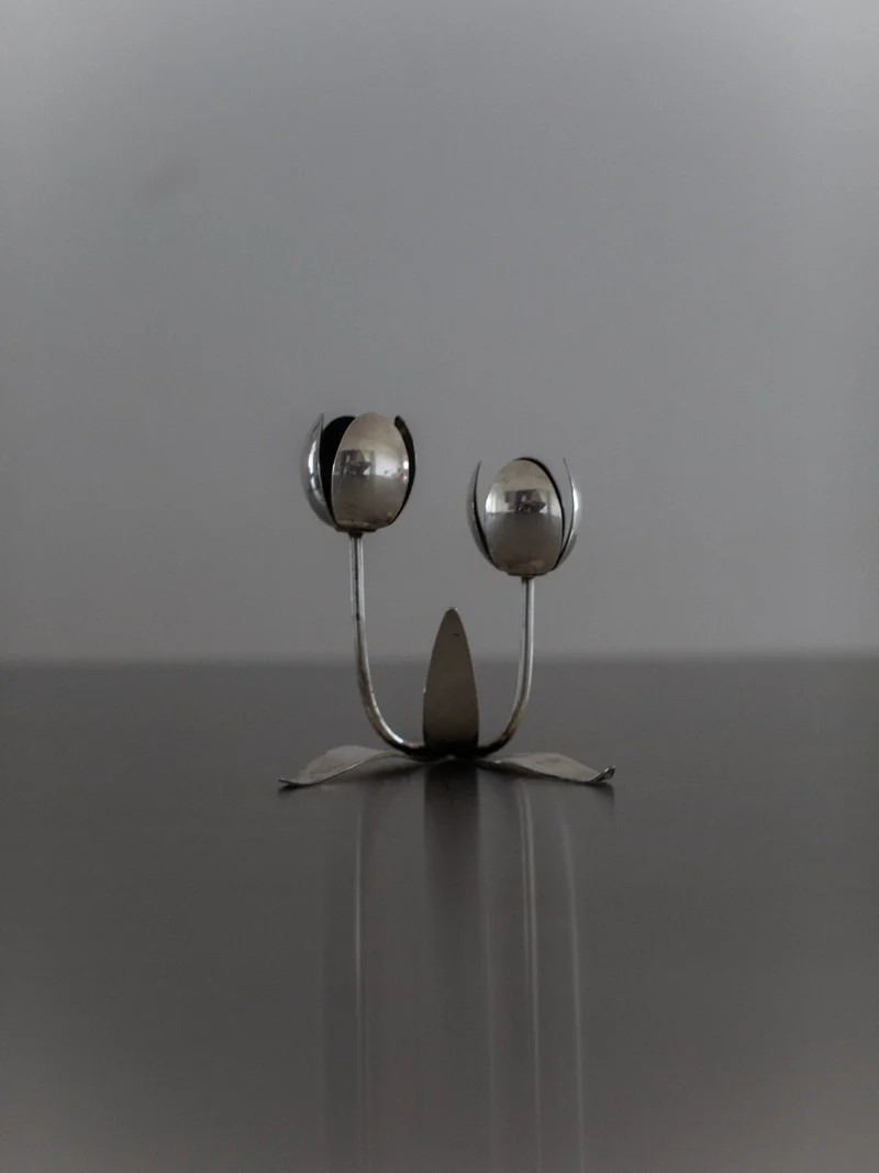 Steel Tulip Candleholder