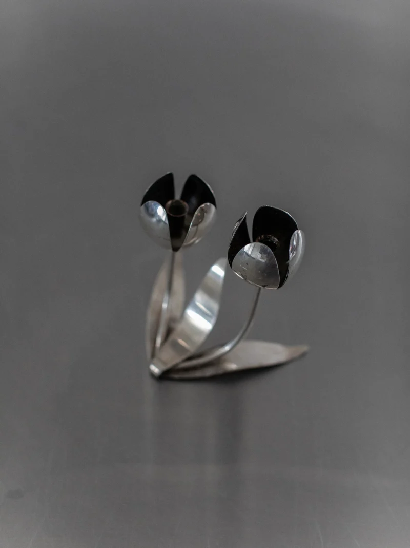 Steel Tulip Candleholder