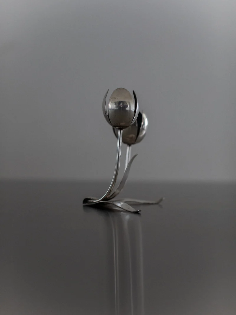 Steel Tulip Candleholder