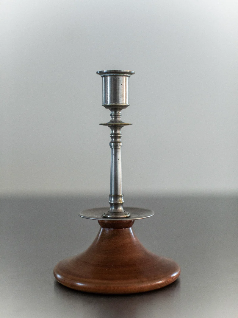 Steel & Wood Candleholders