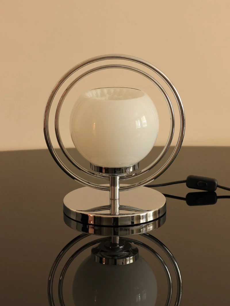 Vintage Mid-Century Space Age Chrome Table Lamp