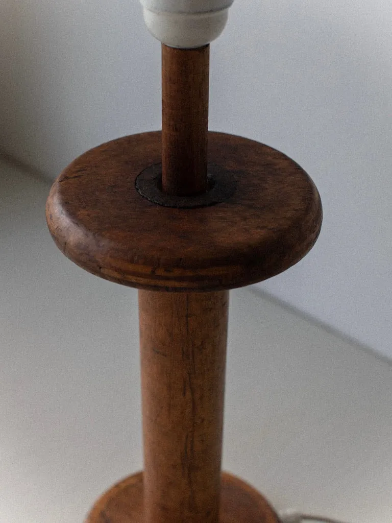 Vintage Mid-Century Midcentury Wood Table Lamp