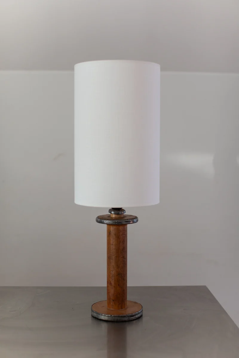 Vintage Large Mid-Century Steel Table Lamp