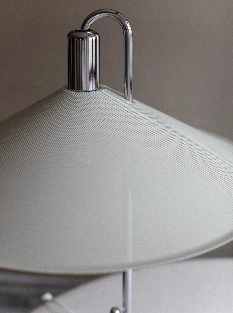 Vintage Börge Lindau Steel Table Lamp