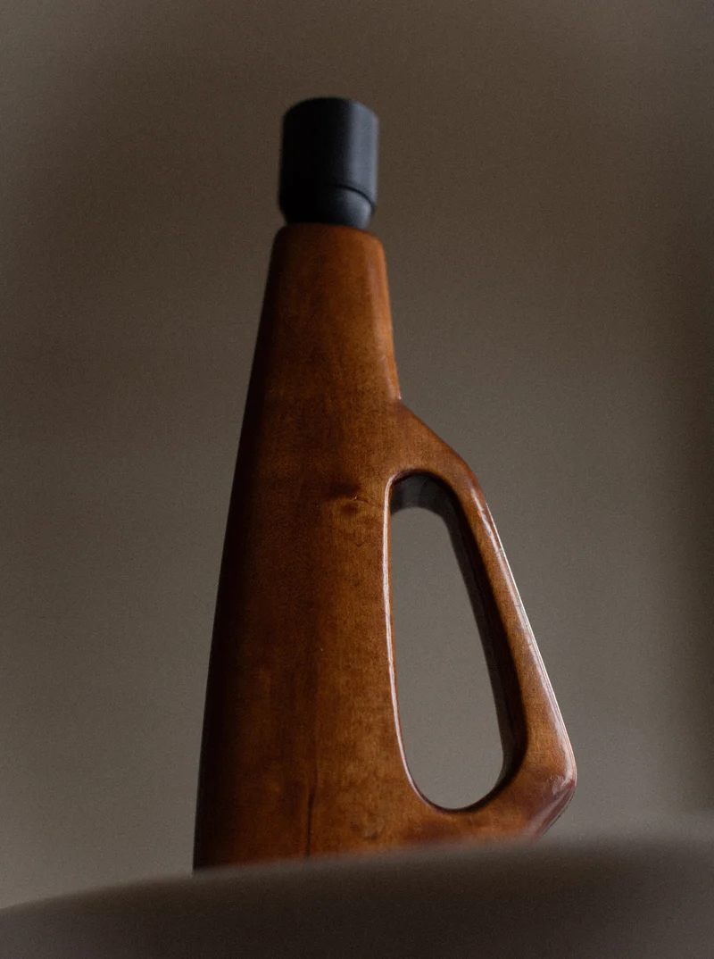 Vintage Mid-Century 1960's Wooden Table Lamp