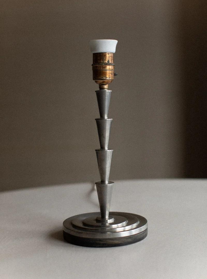 Vintage Art Deco 1920's Swedish Grace Table Lamp
