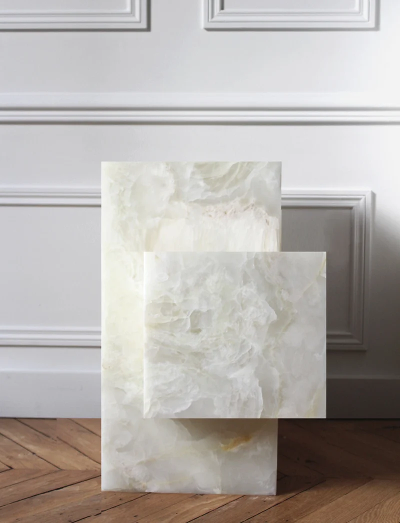 Ella White Onyx - Marble Coffee Table