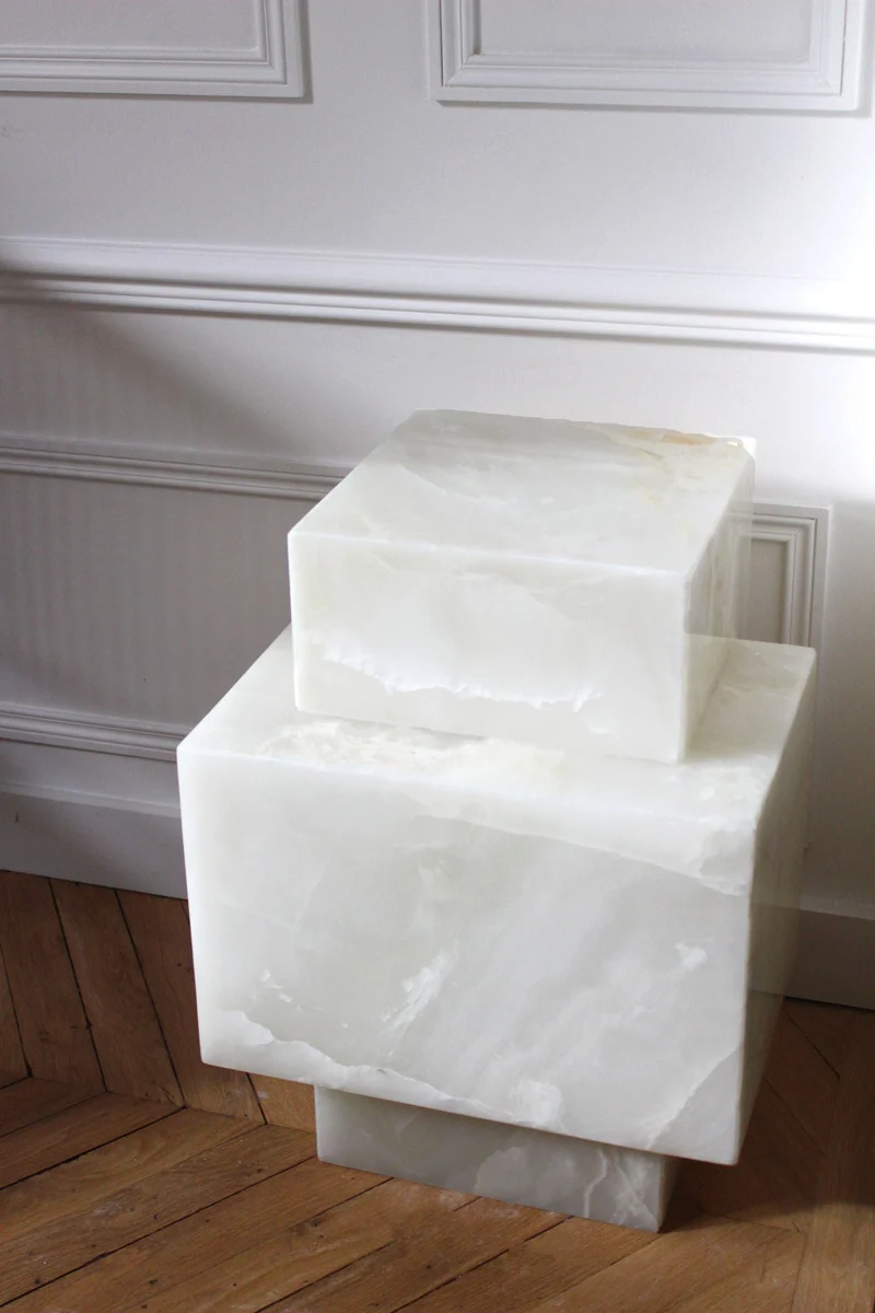 Ella White Onyx - Marble Coffee Table