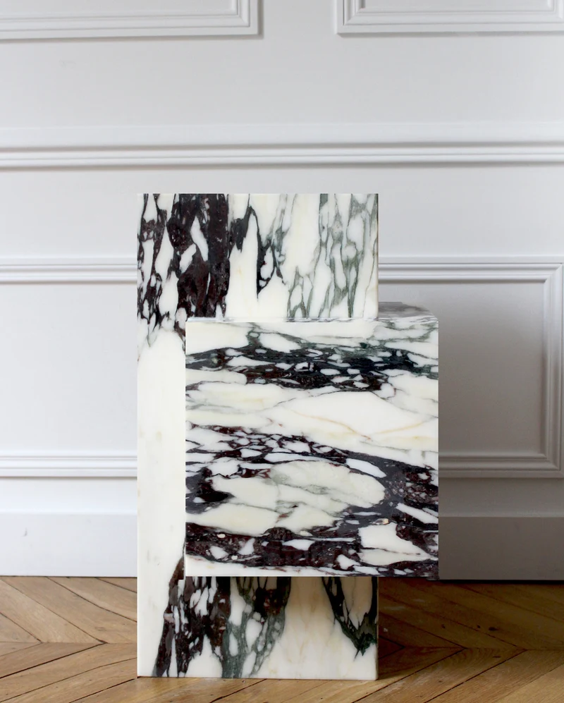 Ella Calacatta Viola Marble Table