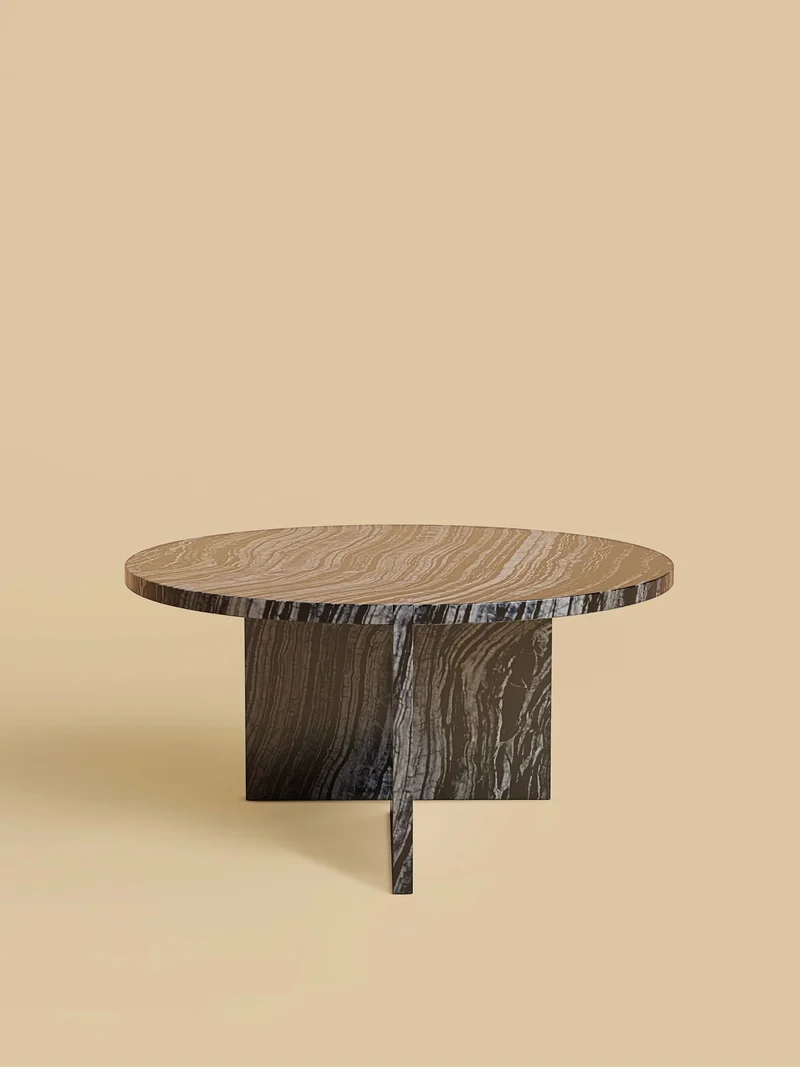 Round Marble Coffee Table - HASHI Series