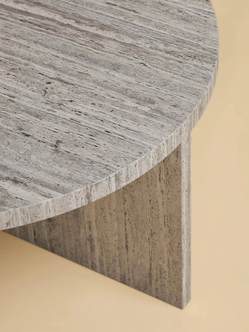 Round Marble Coffee Table - HASHI Series