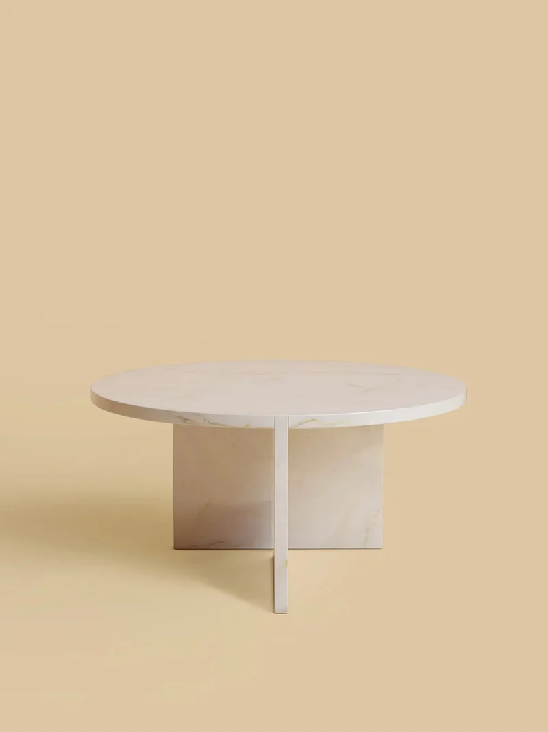 Round Marble Coffee Table - HASHI Series
