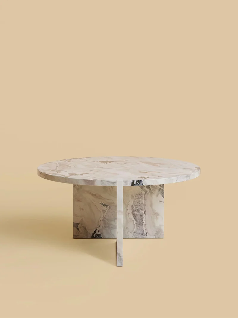 Round Marble Coffee Table - HASHI Series