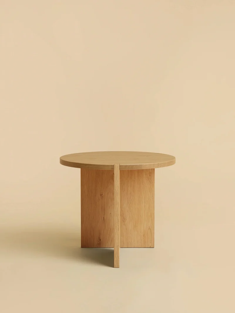 Solid Oak Side Table - KUME Series