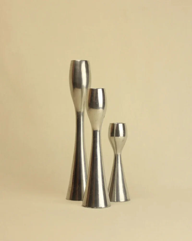 Trio of Minimalist Candleholders