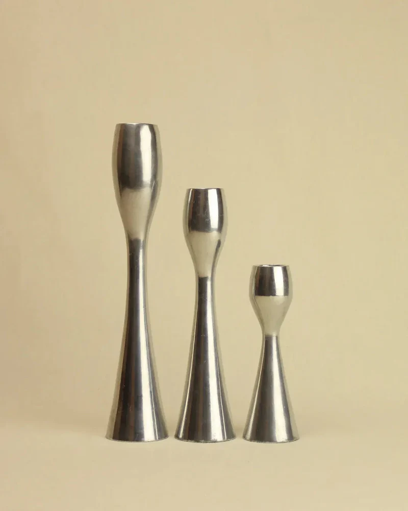 Trio of Minimalist Candleholders