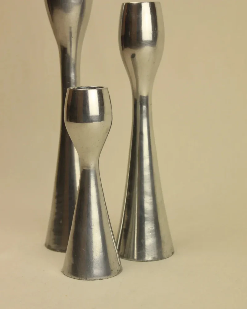 Trio of Minimalist Candleholders