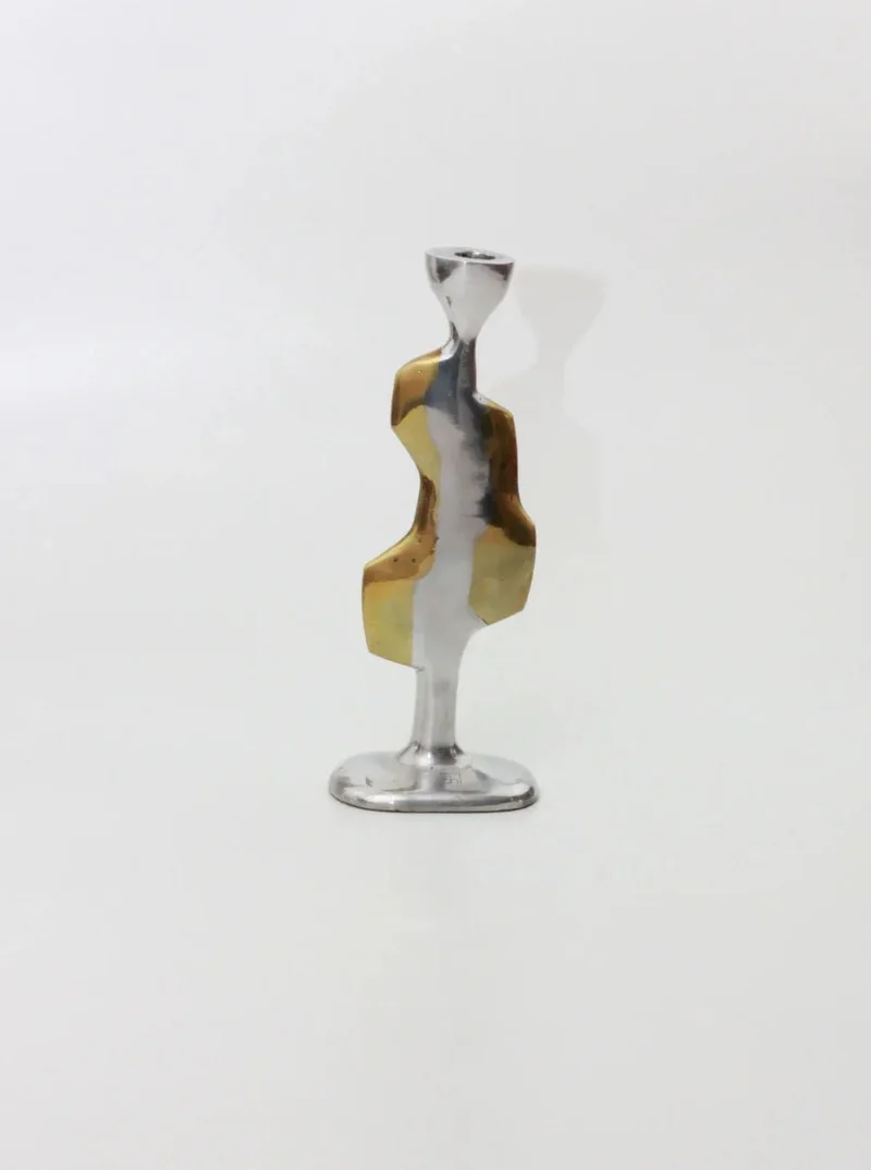 Pair of Brutalist Candleholders