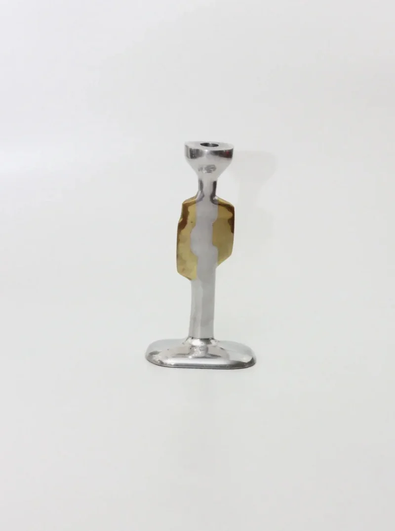 Pair of Brutalist Candleholders