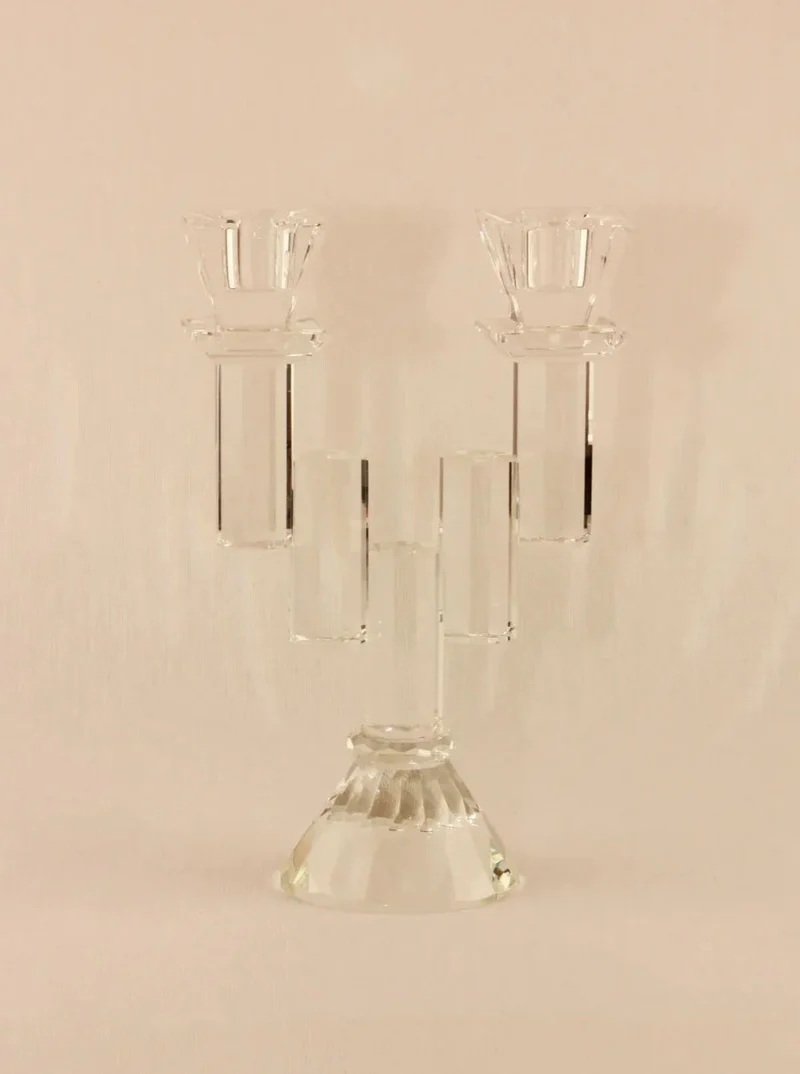 Faceted Crystal Candleholder