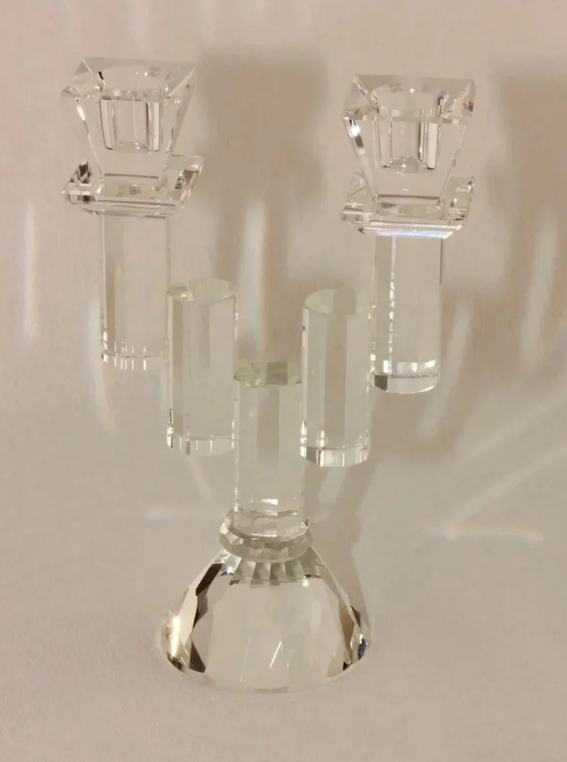 Faceted Crystal Candleholder