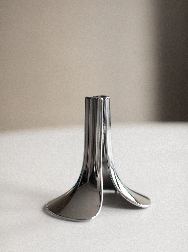 Chrome Candle holder