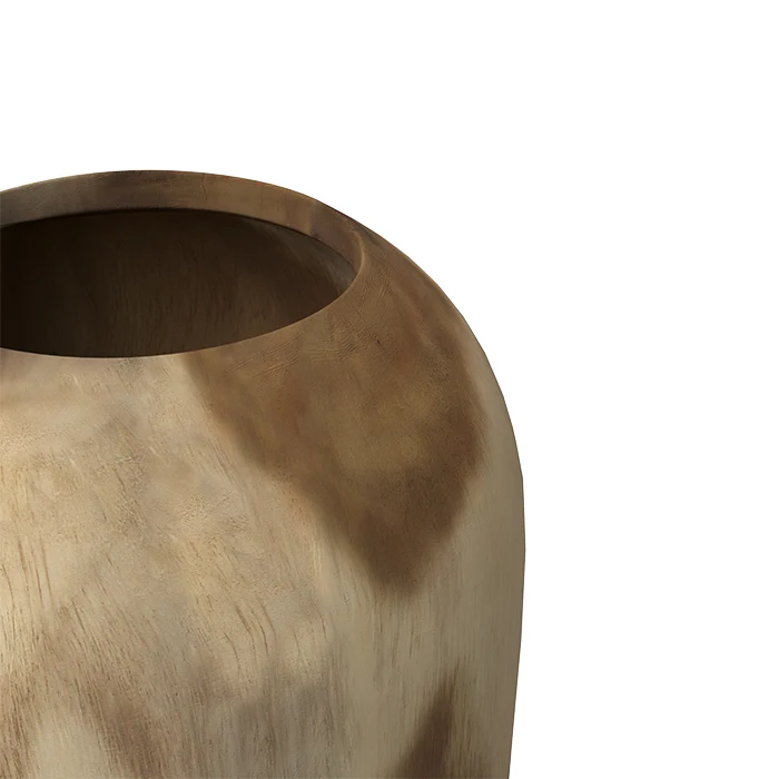 Vase Makkar en bois de suar H60cm