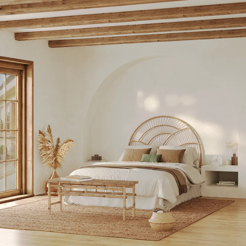 Tête de lit Séléné en rotin 140 cm