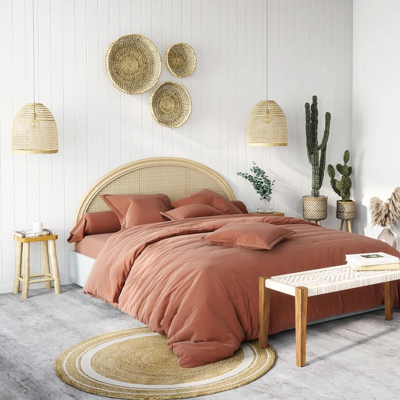 Tête de lit Néora en rotin et cannage 140 cm