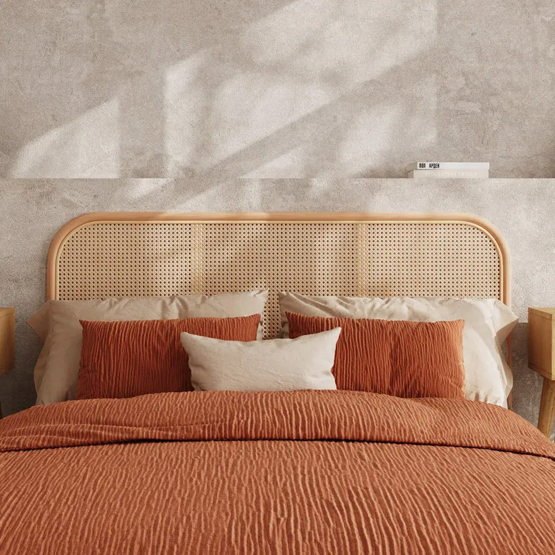 Tête de lit Naïra en rotin et cannage 140 cm
