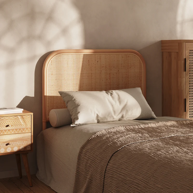 Tête de lit Grace en rotin 90 cm