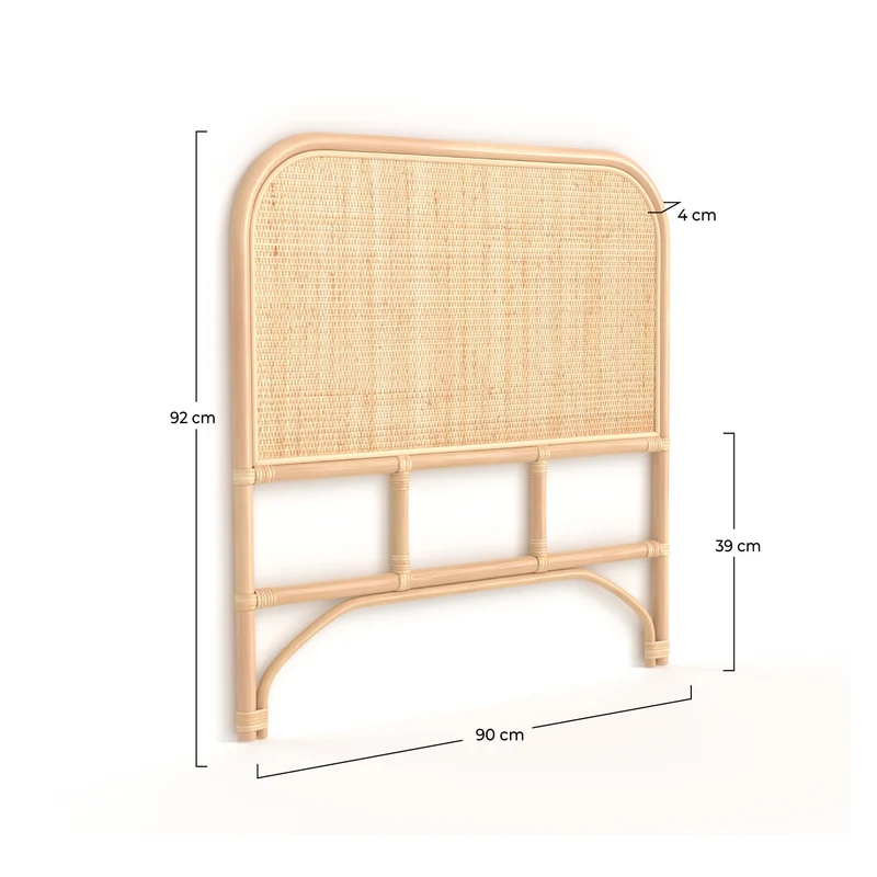 Tête de lit Grace en rotin 90 cm