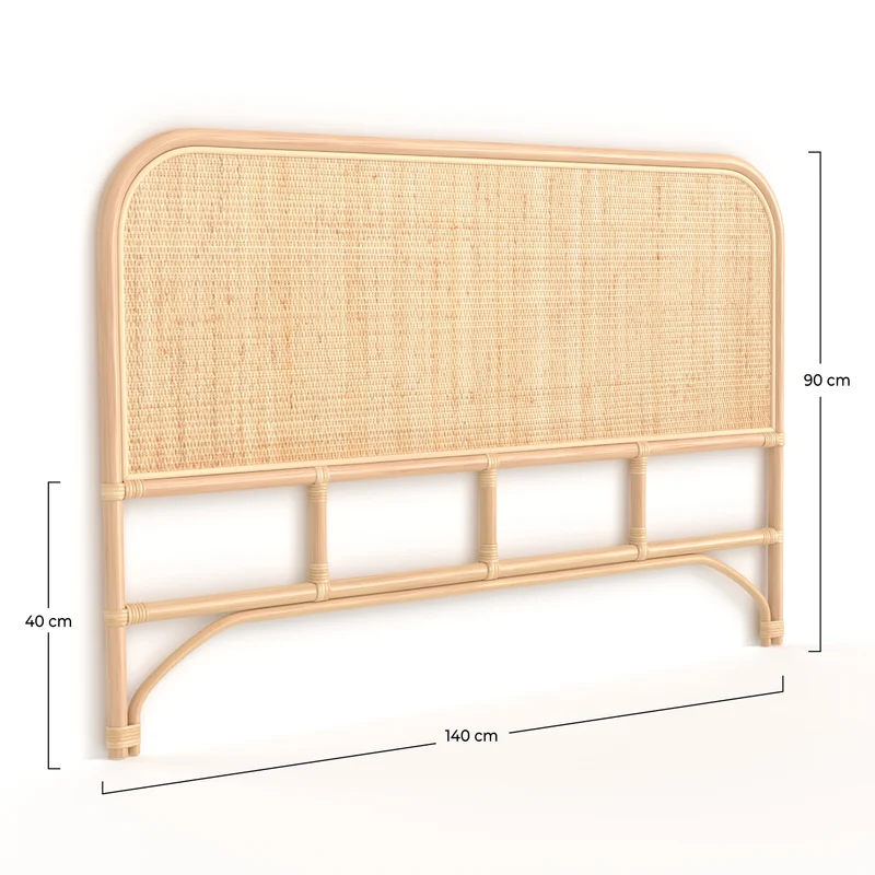 Tête de lit Grace en rotin 140 cm