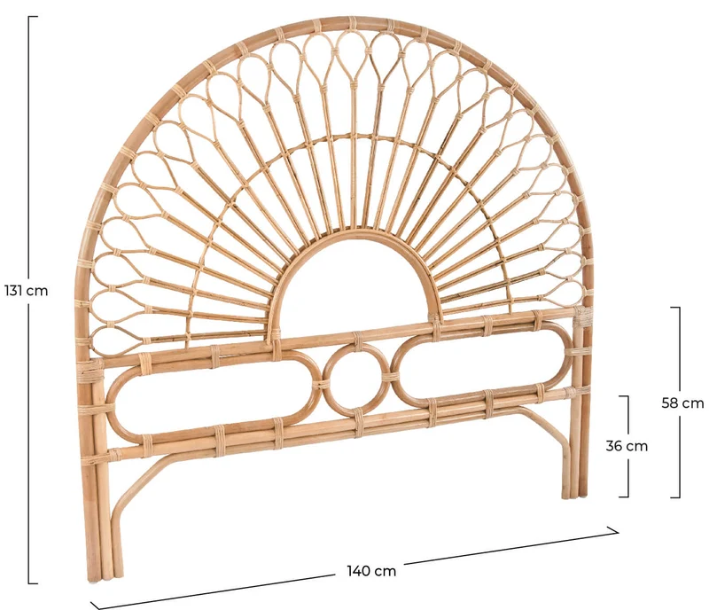 Tête de lit Bahia en rotin 140 cm