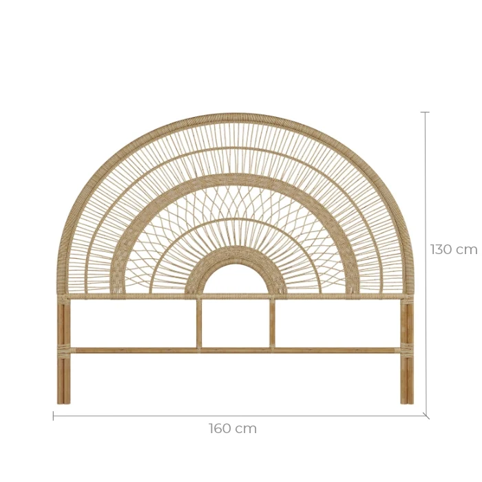 Tête de lit Astéria en rotin 160 cm