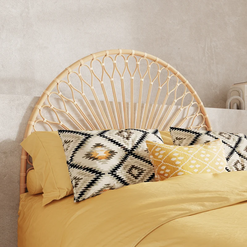Tête de lit Alan 140 cm en rotin naturel