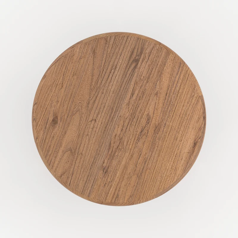 Tabouret Toby en bois d'orme H42