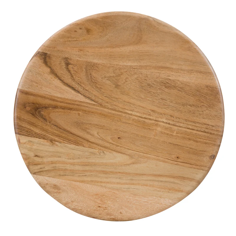 Tabouret rond Modasa en acacia