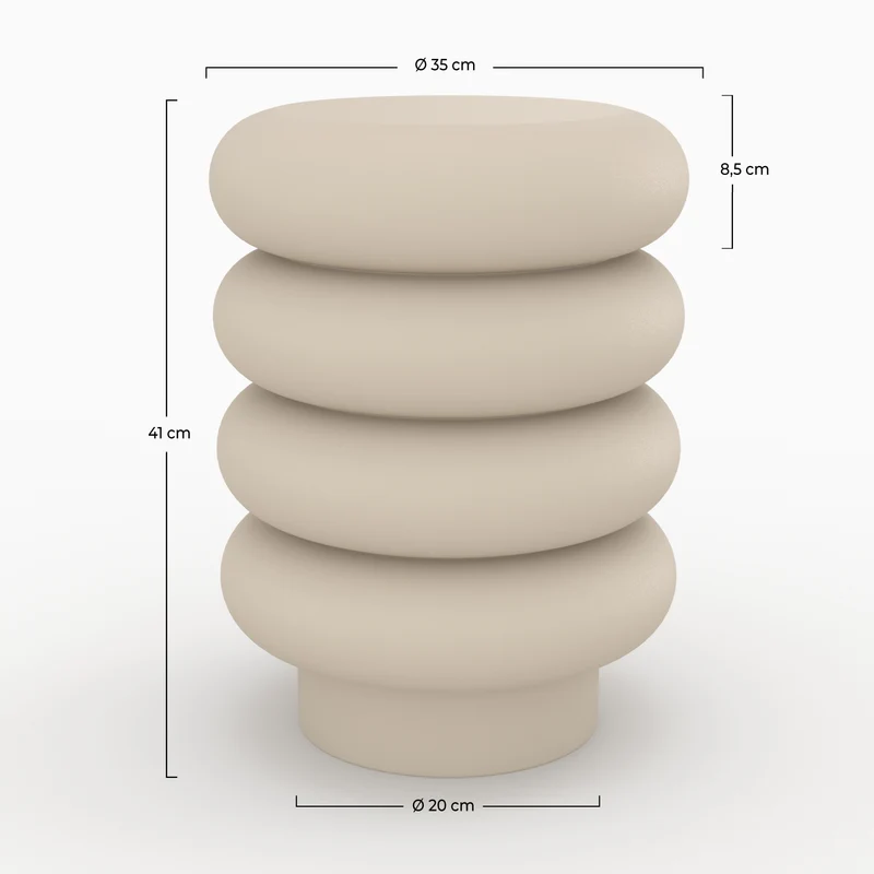 Tabouret rond Félicie H41 cm