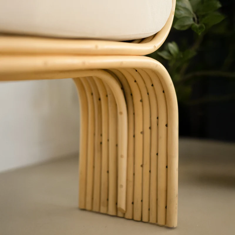 Tabouret Réane en rotin