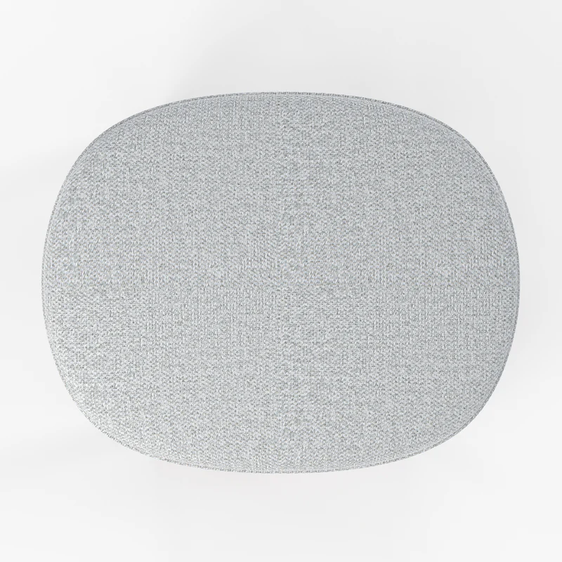 Tabouret pour îlot central Jude 65,5 cm en bois foncé et tissu gris clair (lot de 2)