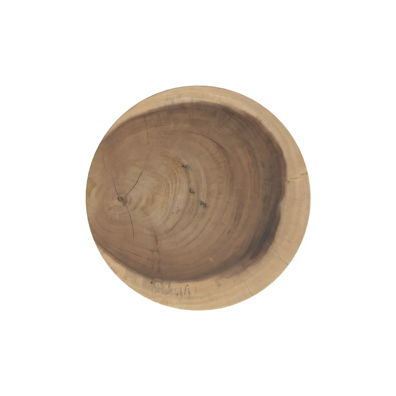 Tabouret Lewa en bois de suar D30 cm