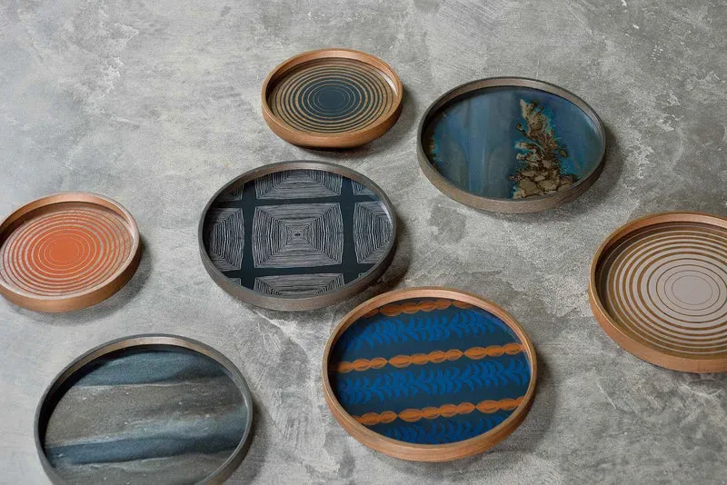 Ethnicraft Plateau Vide-Poche Organic - Slate Ø 30 cm