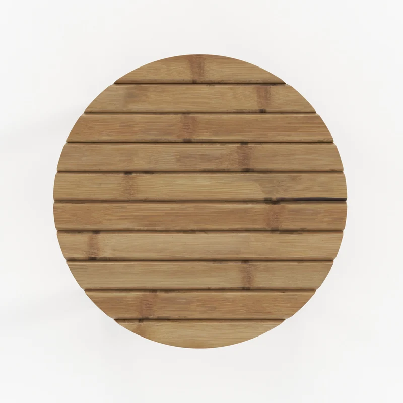 Tabouret de jardin Polly en bambou H45,5 cm