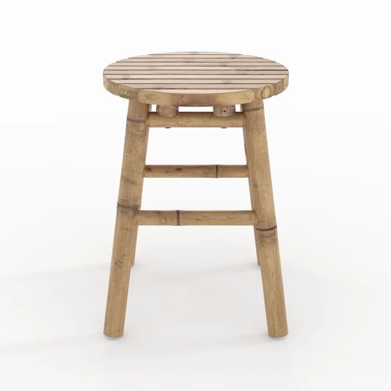 Tabouret de jardin Polly en bambou H45,5 cm