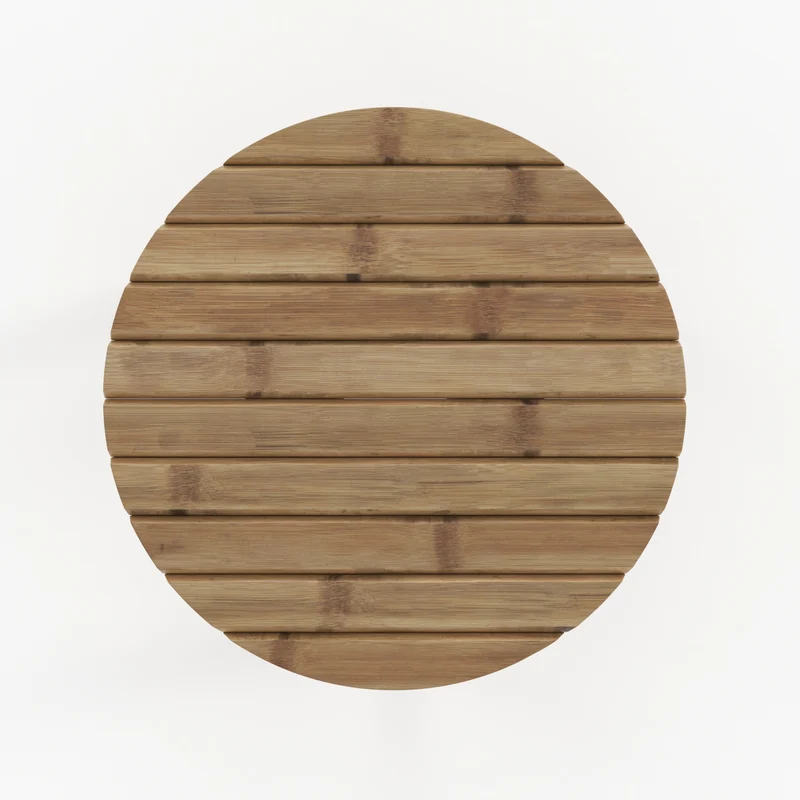 Tabouret de jardin Eli en bambou H38 cm