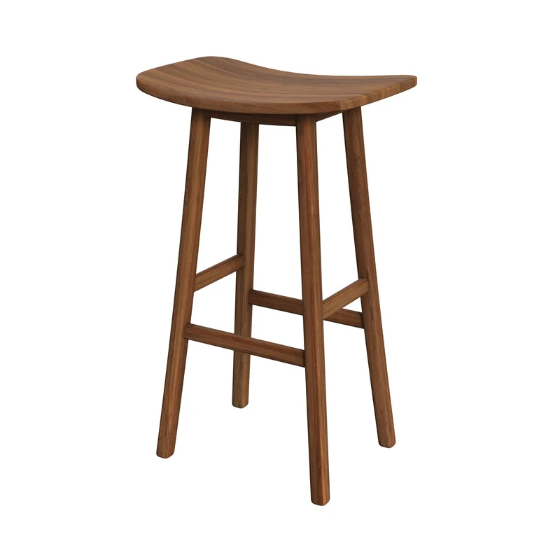 Tabouret de bar Vittoria en bois de teck 77 cm