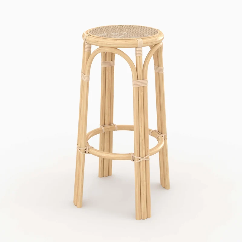 Tabouret de bar Vania en rotin 77 cm